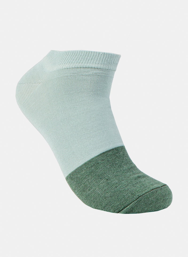Odds Women's Pack of 3 Lycra Ankle Patterned Plain Socks - Image 4